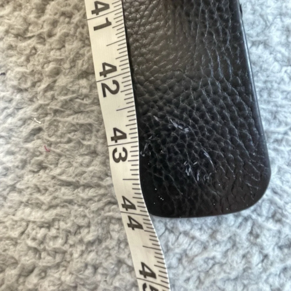 Lauren Ralph‎ Lauren Belts Mens Large Black Italian Leather w/Brass Buckle READ